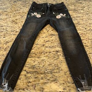 Girls black size 7 jeans from 7forallmankind